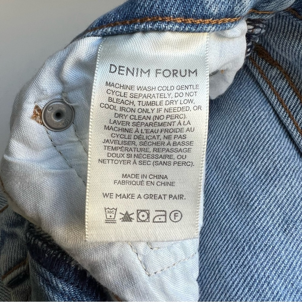 Aritzia Denim Forum Yoko High Rise Slim Size 24 - Picture 7 of 8